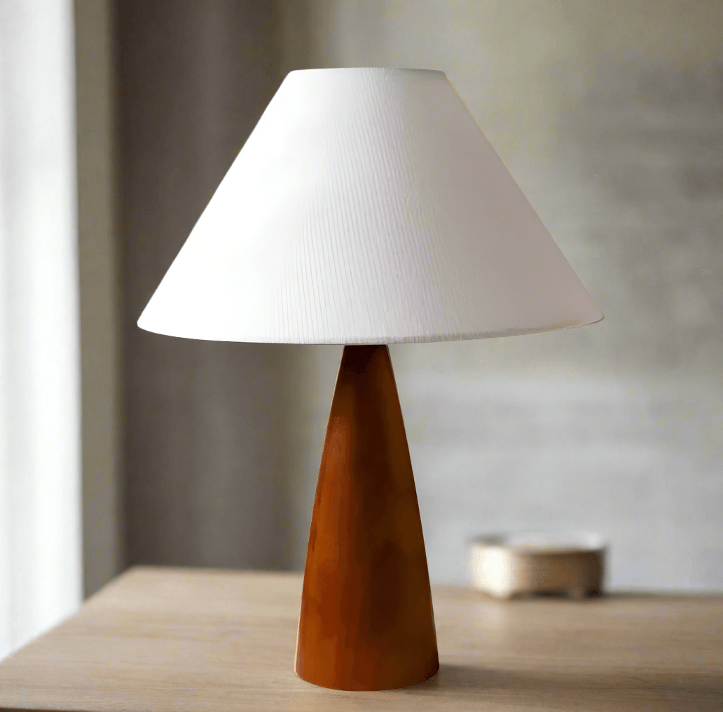 Bauhaus Tower wood table lamp - Futura's Studio White