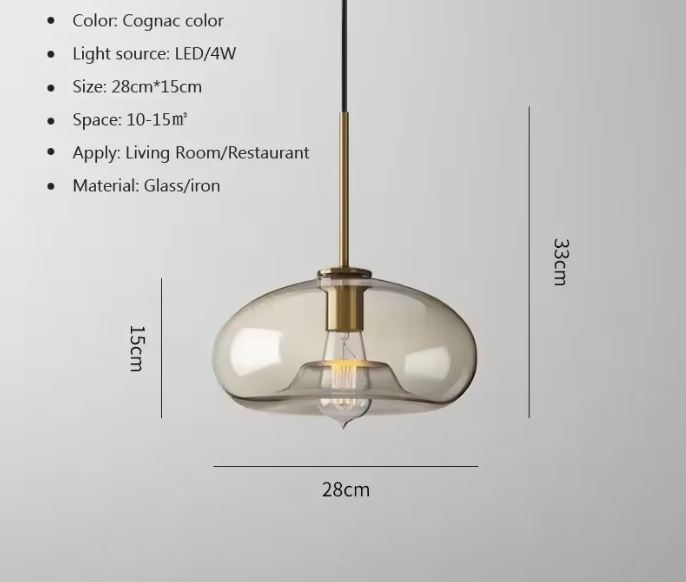 Modern Glass Pendant Ceiling Light