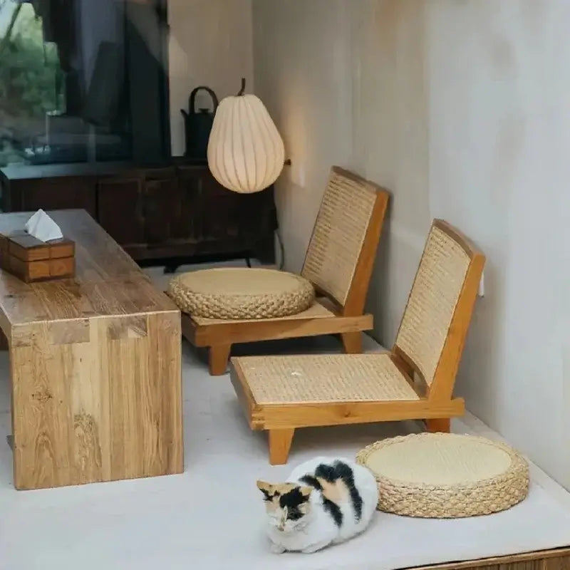 Hinoki™ – Walnut Rattan Lounge Chair