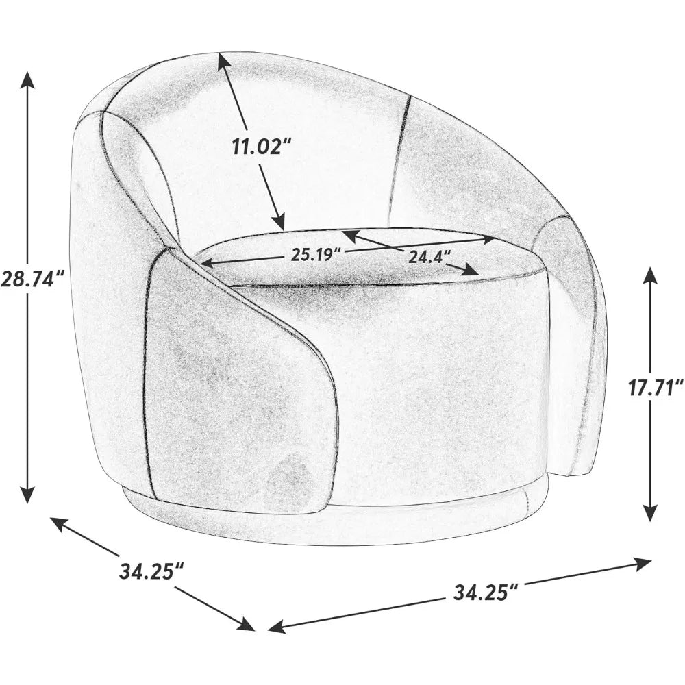 Velora™ – Swivel Barrel Lounge Chair