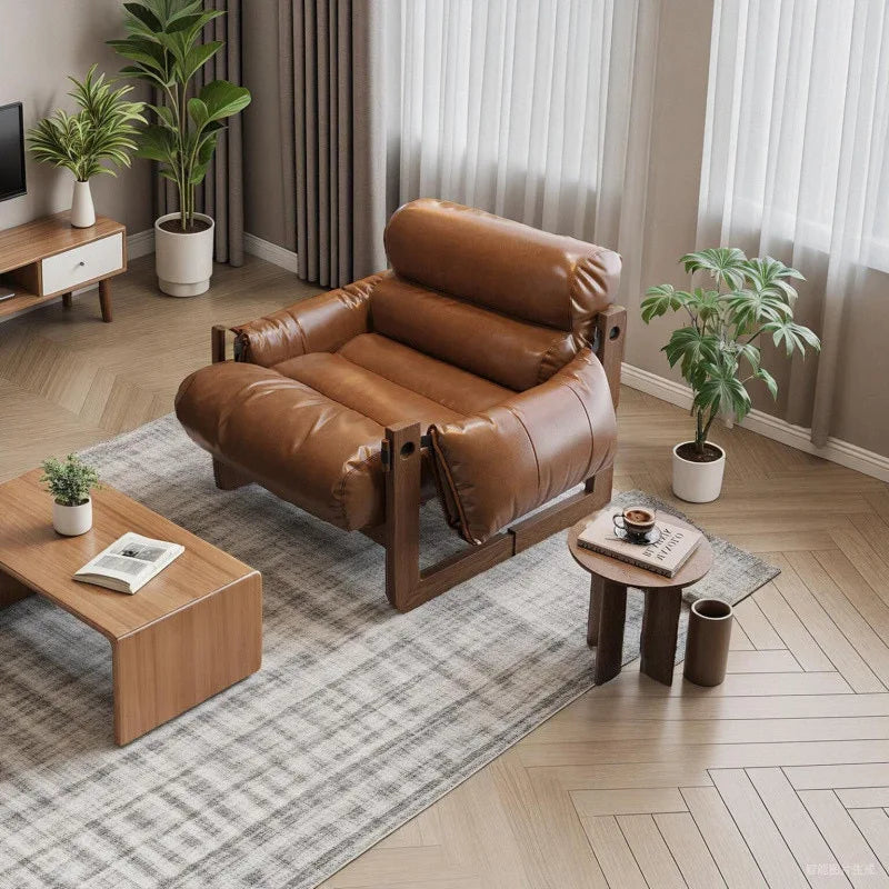 Velora™ – Reclining Leather Lounge Chair