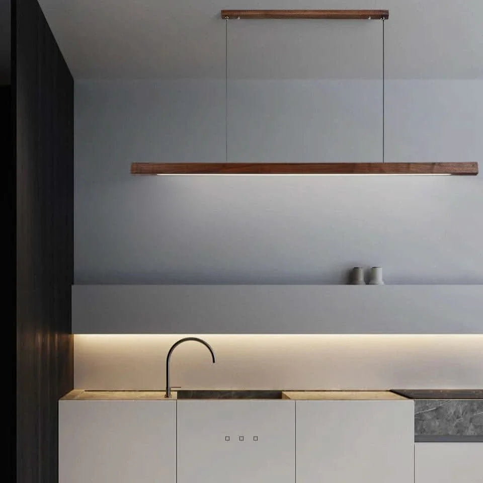 wood pendant light- led Ceiling Lamp- Futura's Studio kitchen