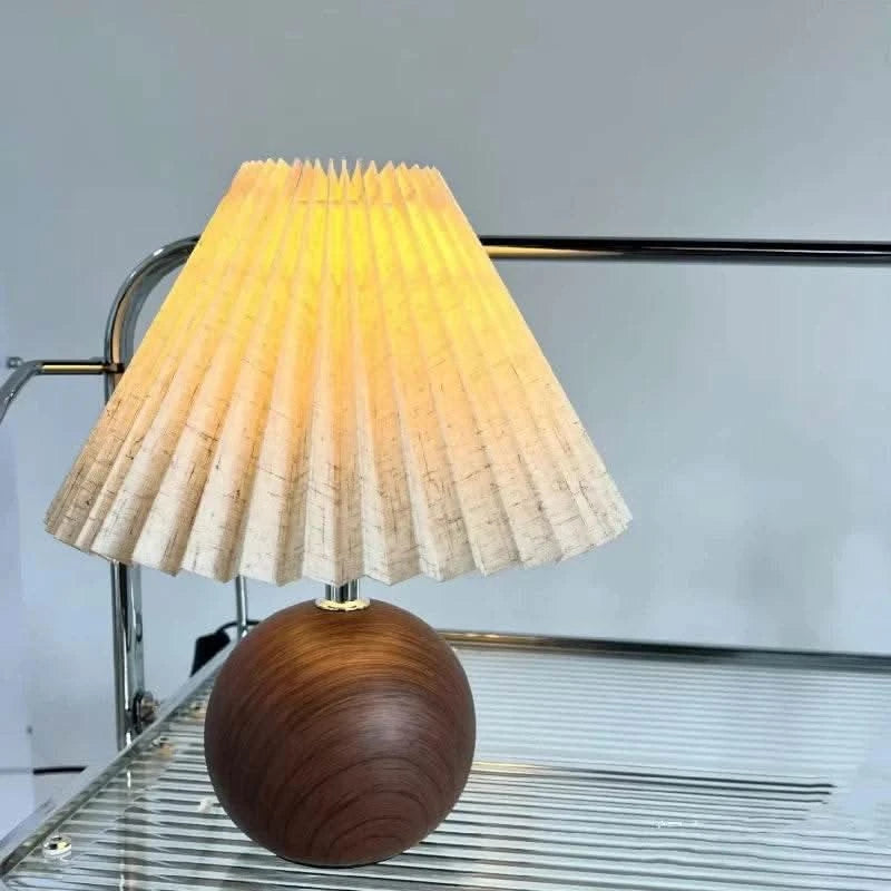 Nordic Walnut Fold LED small table lamps - Futura's Studio