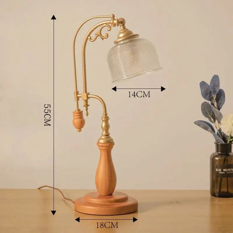 French vintage table lamp - glass Futura's Studio size