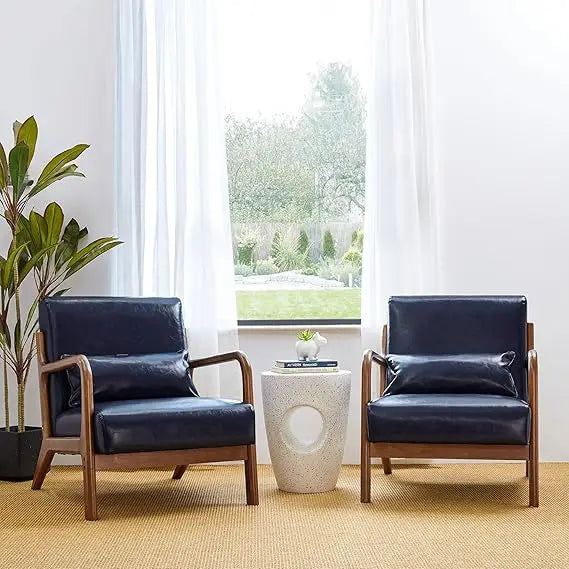 Velora™ – Walnut Frame Reading Chair