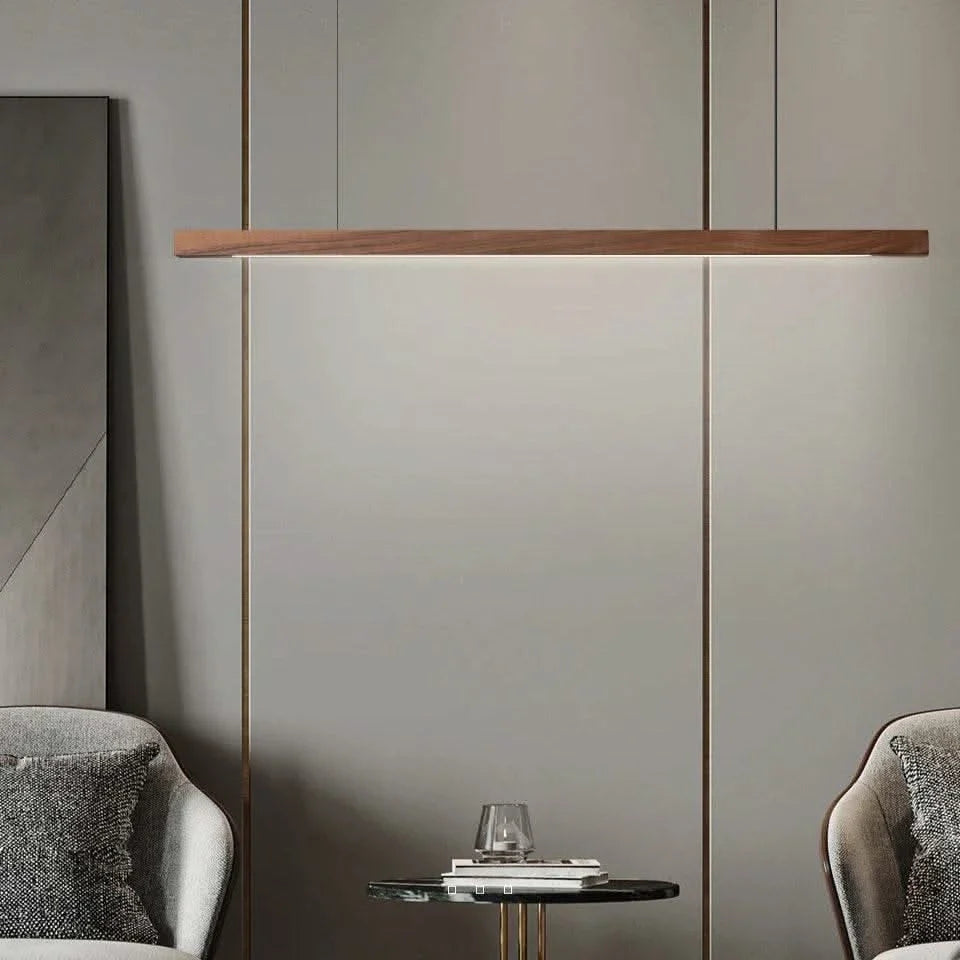 wood pendant light- led Ceiling Lamp- Futura's Studio bed room