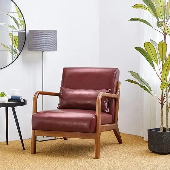 Velora™ – Walnut Frame Reading Chair