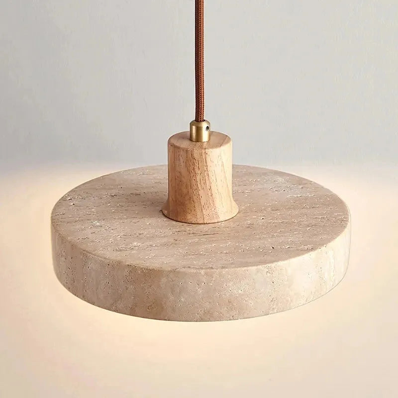 Wabi-Sabi Marble Pendant Lamp - Futura's Studio - White Oak / Warm -