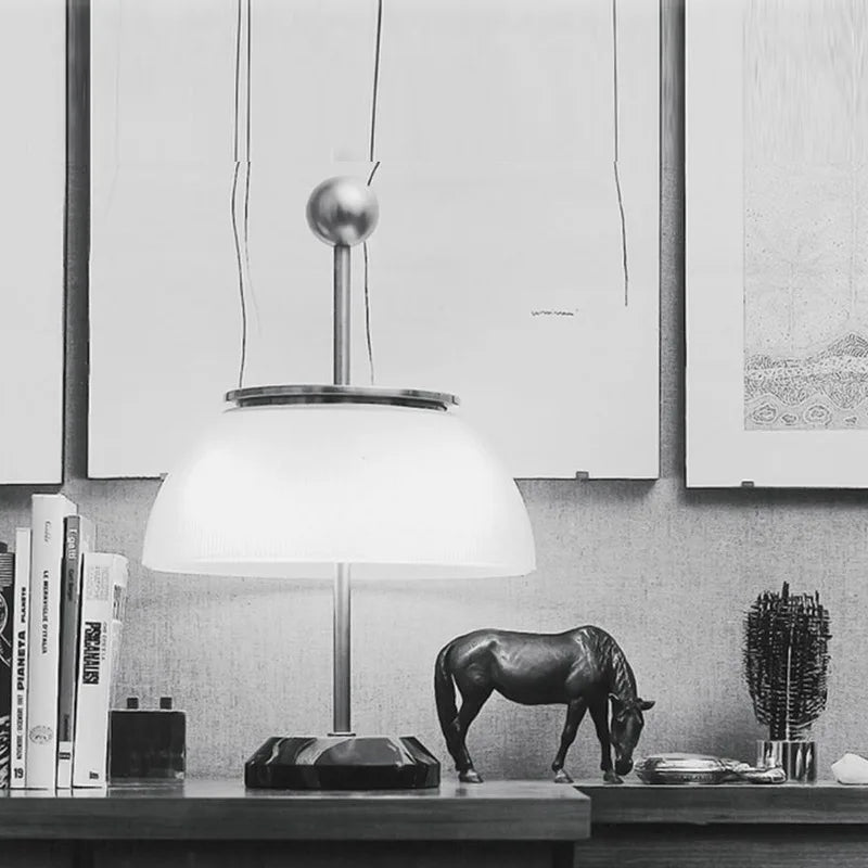 led table lamp-black & white