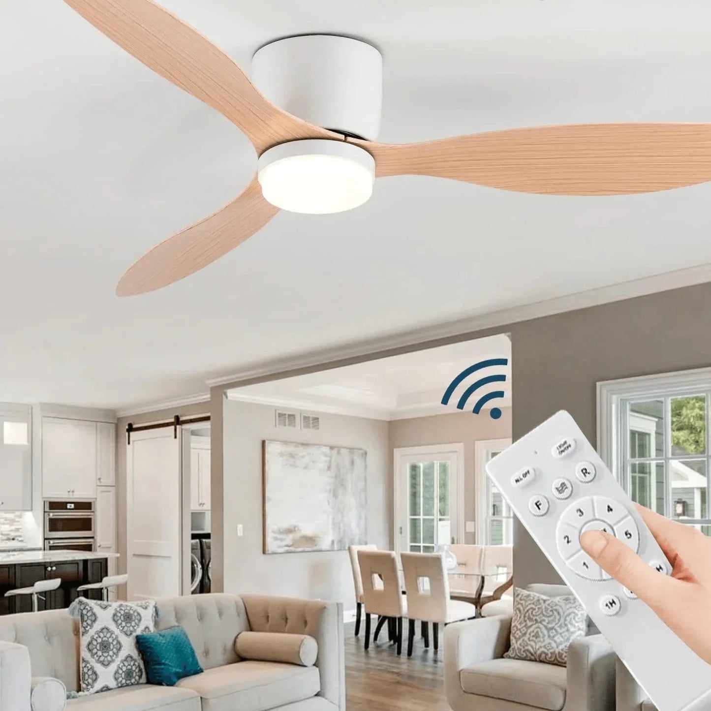 smart ceiling fan with light - Futura's Studio