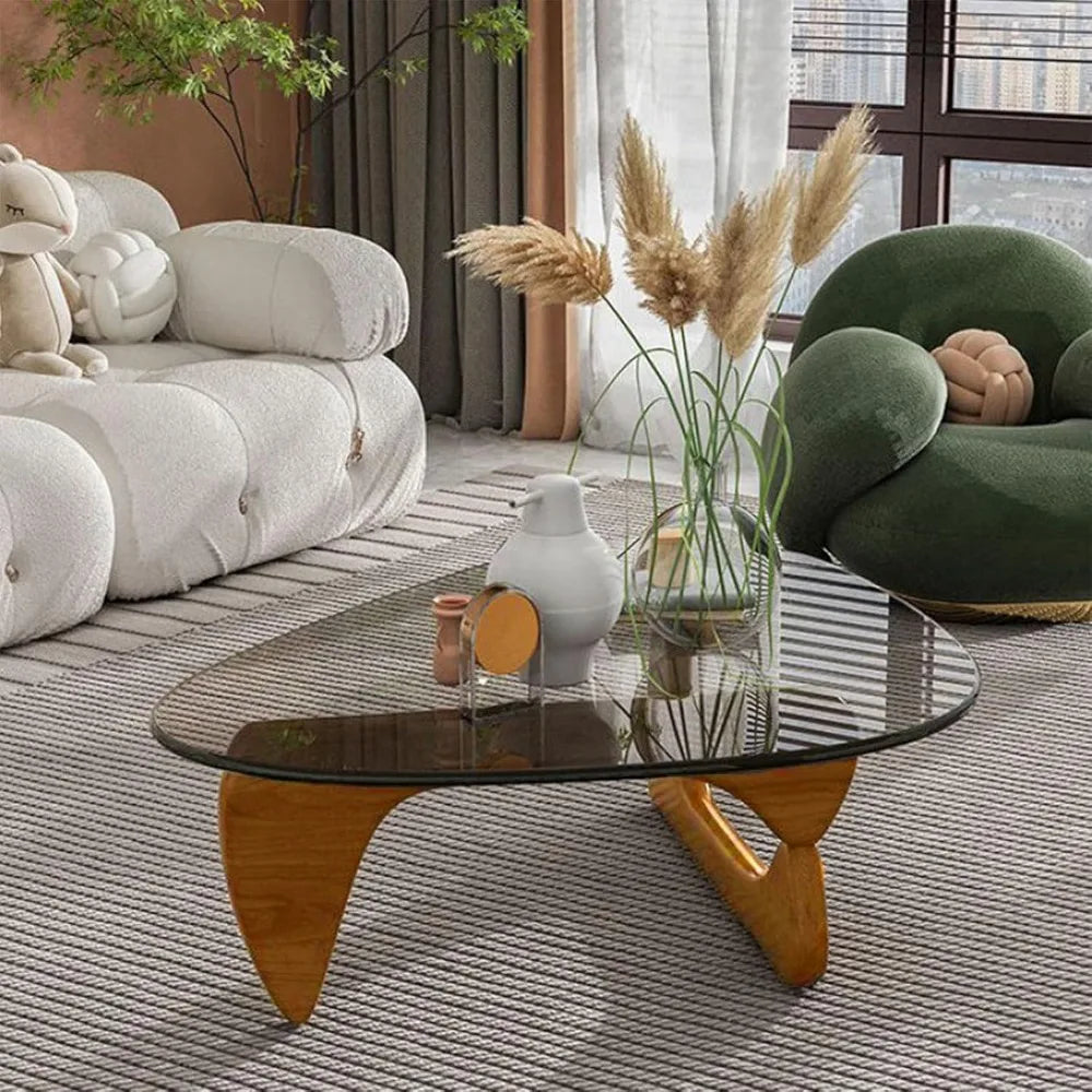 Kōra™ – Geometric Glass Tea Table