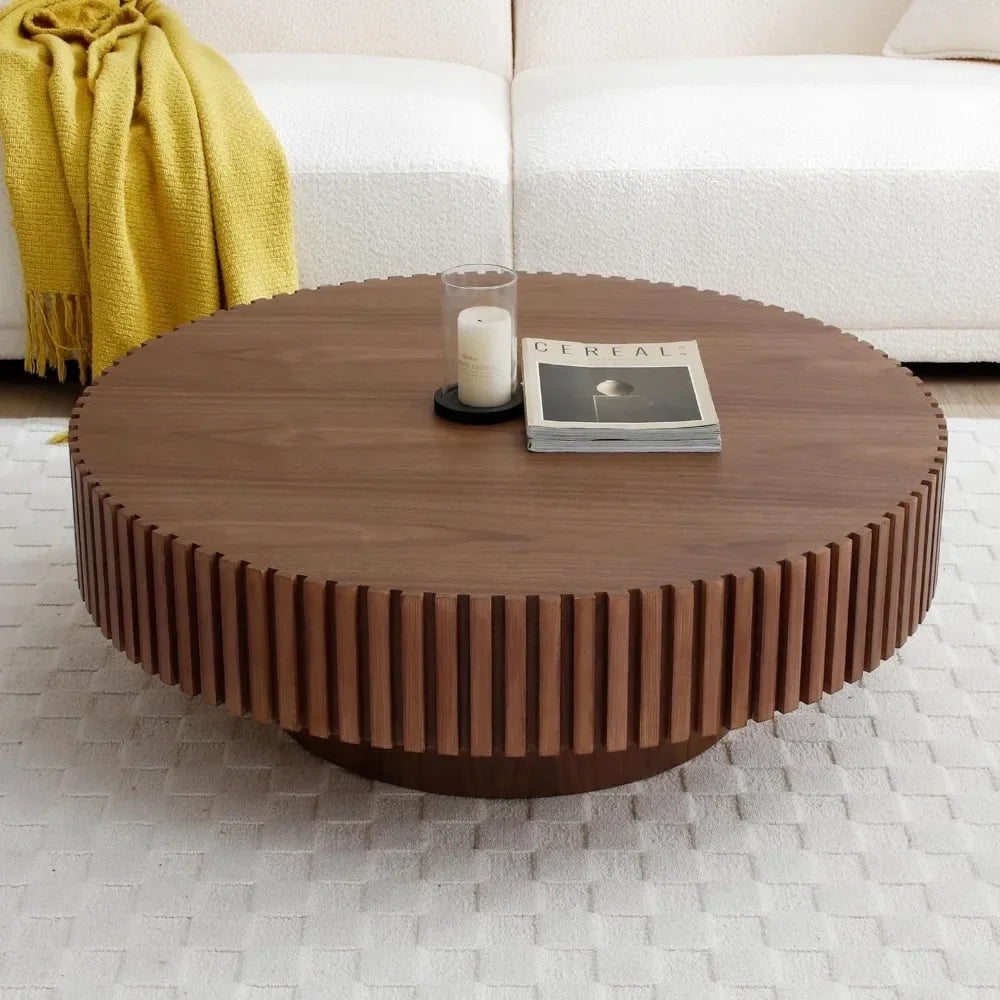 Forma™ – Walnut Pedestal Coffee Table