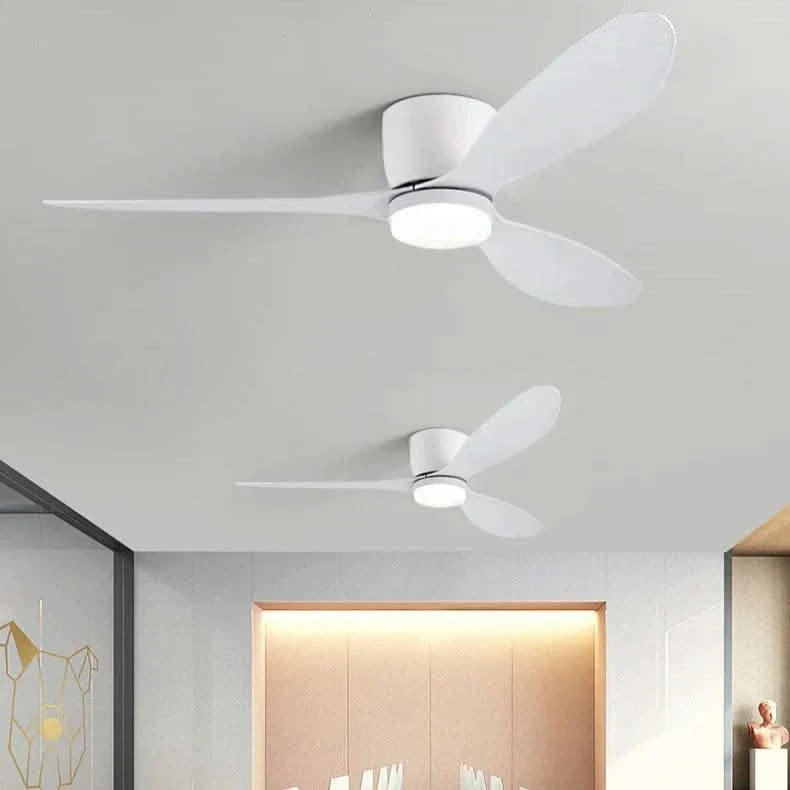 smart ceiling fan with light - Futura's Studio white