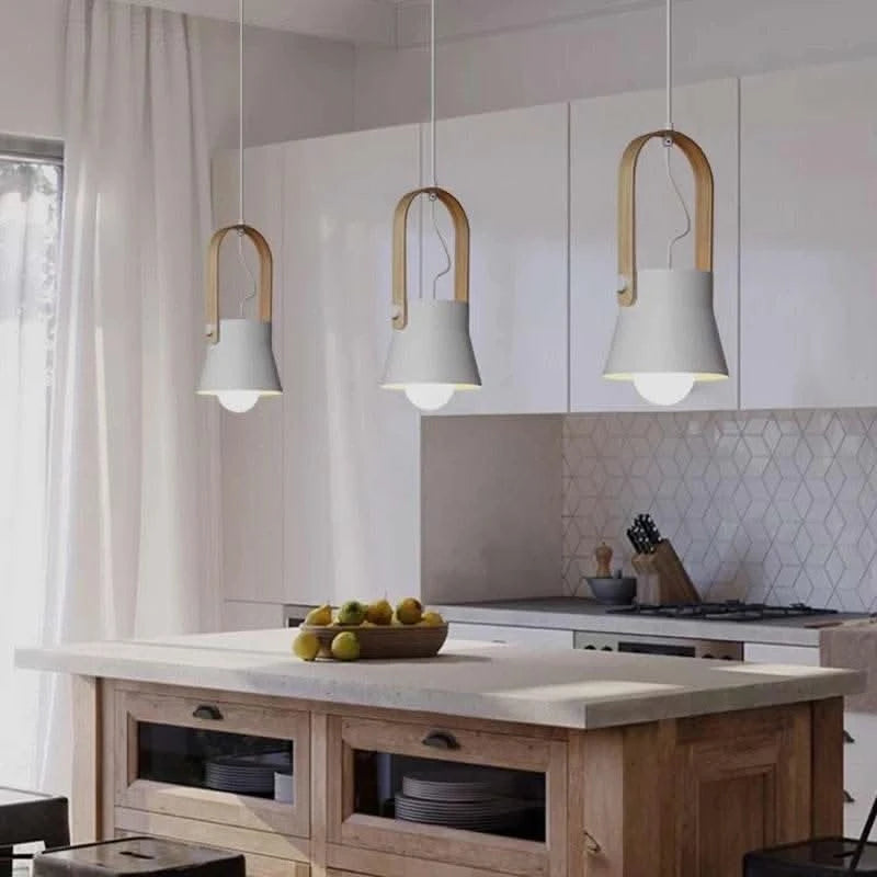 nordic pendant light-white background