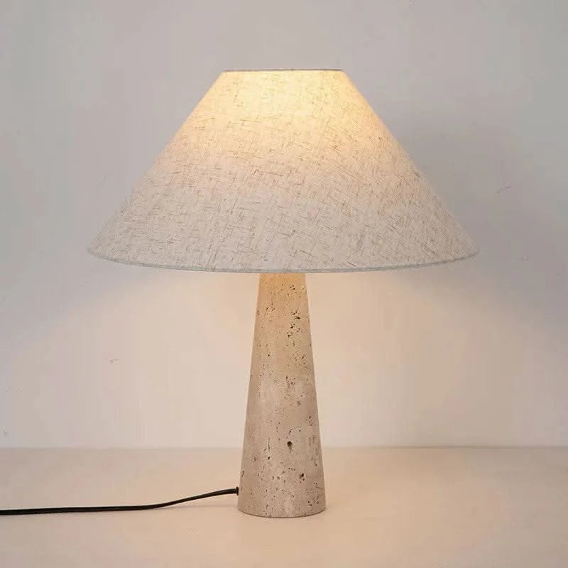 Travertine minimalist table lamp - Futura's Studio main