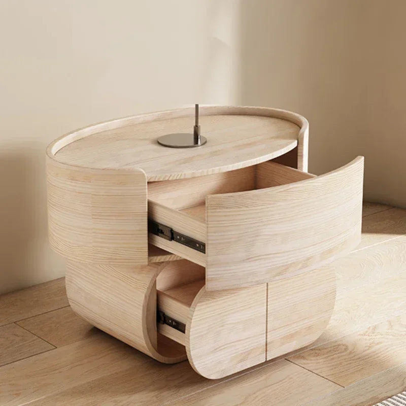 Forma™ – Narrow Wood Bedside Cabinet