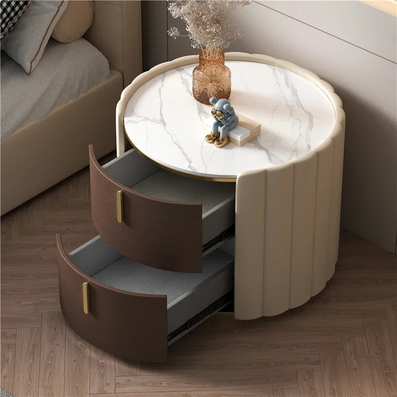 Forma™ – Round Wood Nightstand