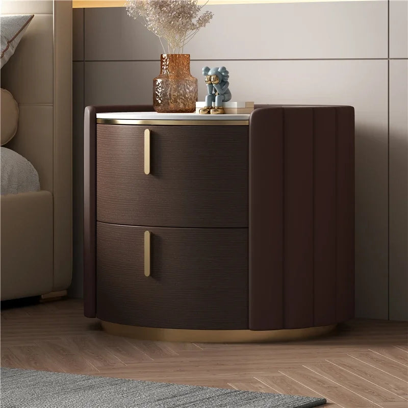 Forma™ – Round Wood Nightstand