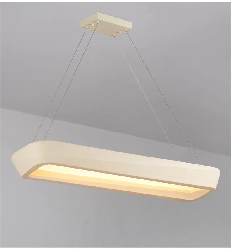 wood pendant light- on