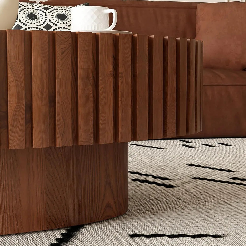Velora™ – Handcrafted Oval Drum Table