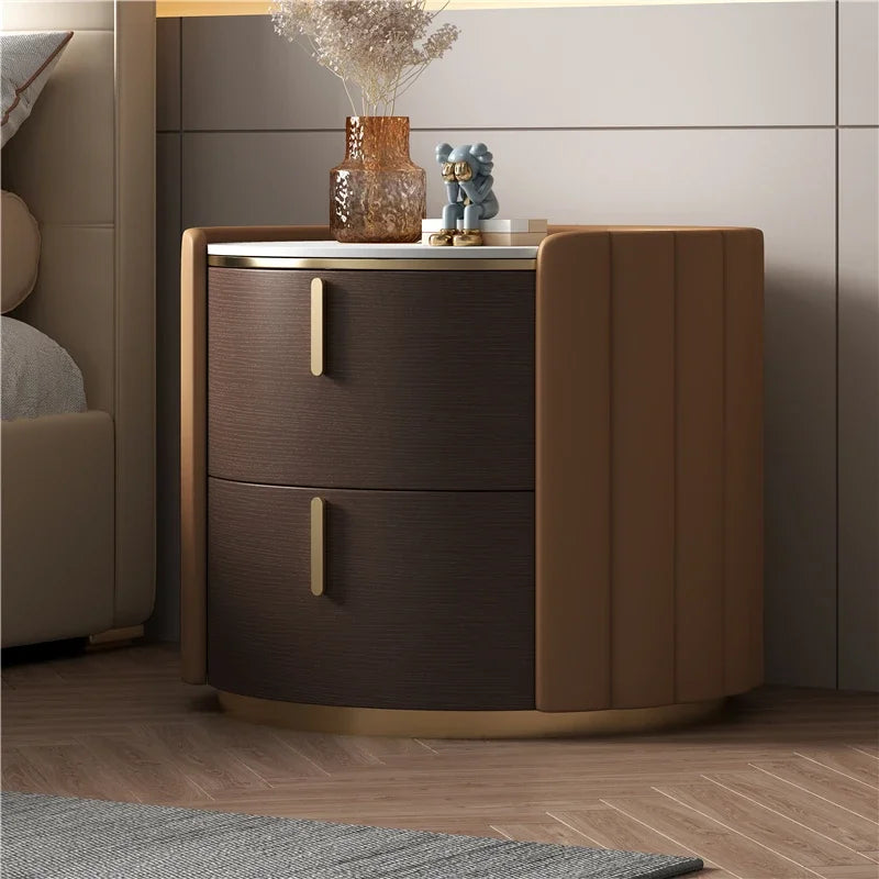 Forma™ – Round Wood Nightstand