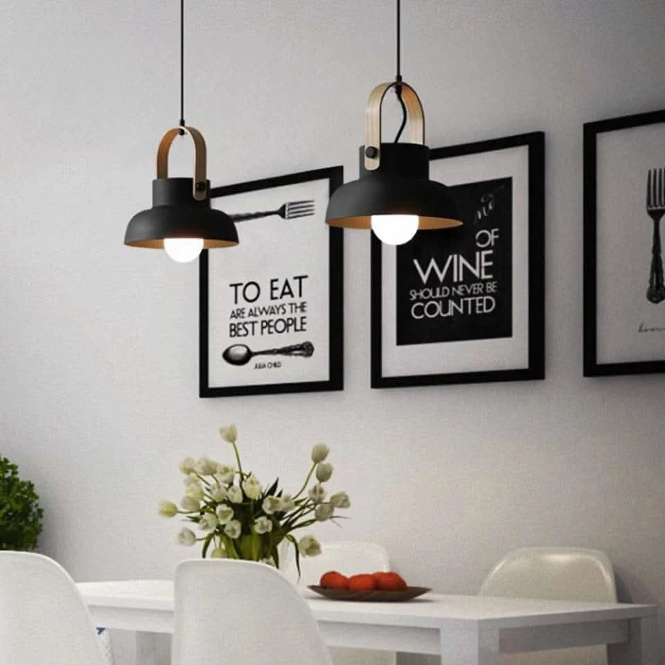 nordic pendant light-black
