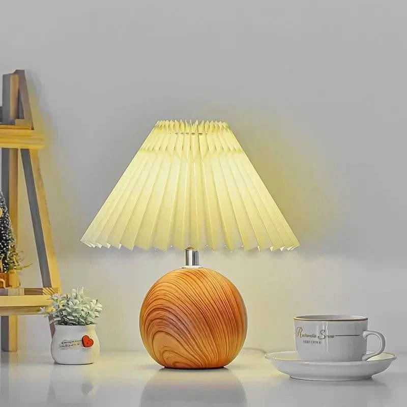 Nordic Walnut Fold LED small table lamps - Futura's Studio