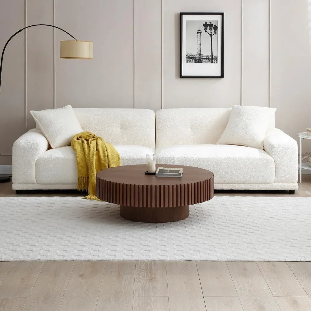 Forma™ – Walnut Pedestal Coffee Table