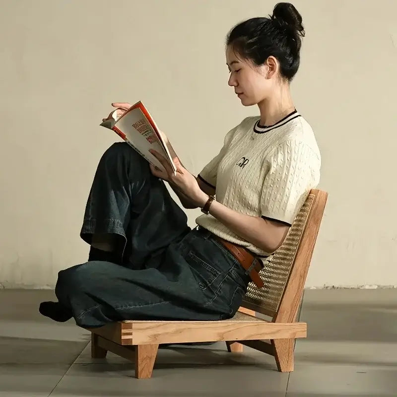 Hinoki™ – Walnut Rattan Lounge Chair