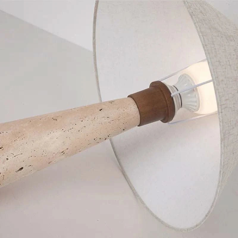 Travertine minimalist table lamp - Futura's Studio inside