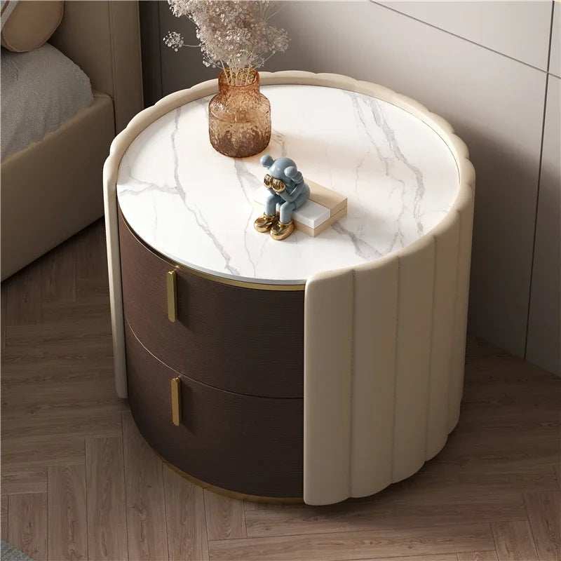 Forma™ – Round Wood Nightstand