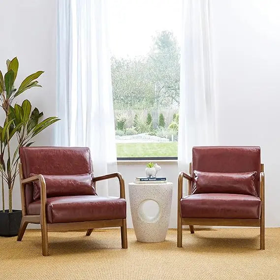 Velora™ – Walnut Frame Reading Chair