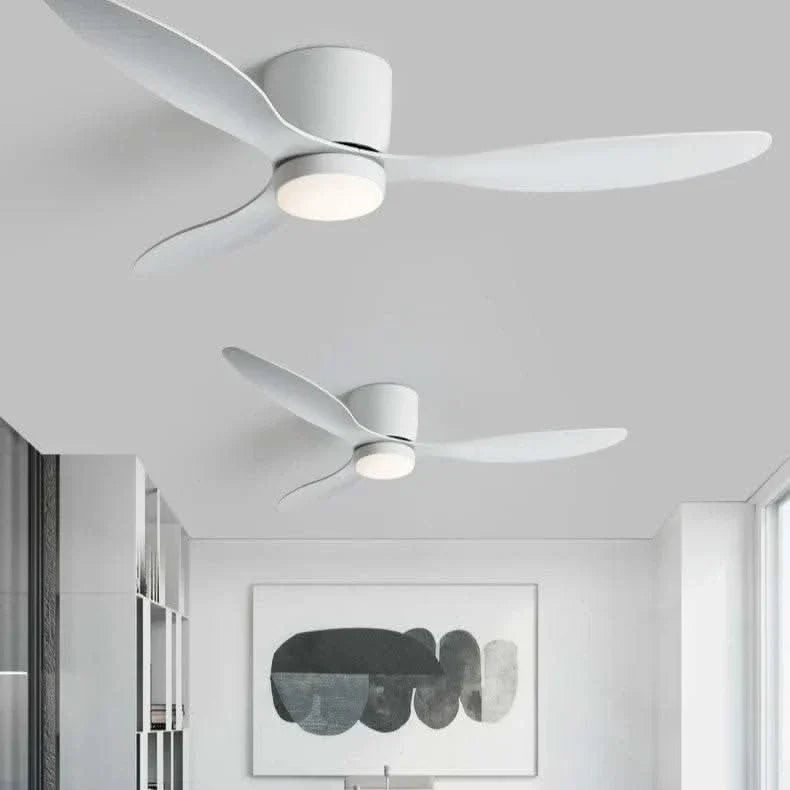 smart ceiling fan with light - Futura's Studio smart white