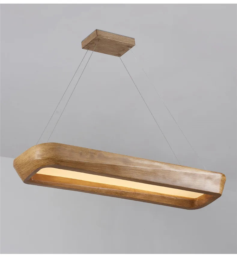 wood pendant light
