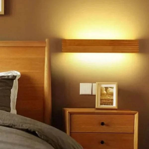wood wall sconce - led Futura's Studio bedroom