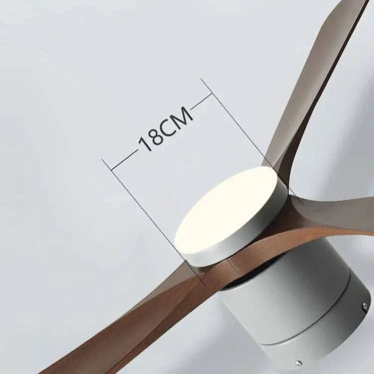 smart ceiling fan with light Remote Control - modern Futura's Studio size