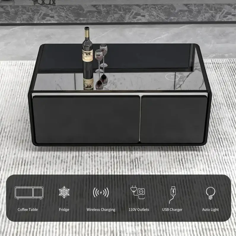 Neura™ – Smart Coffee Table with Fridge