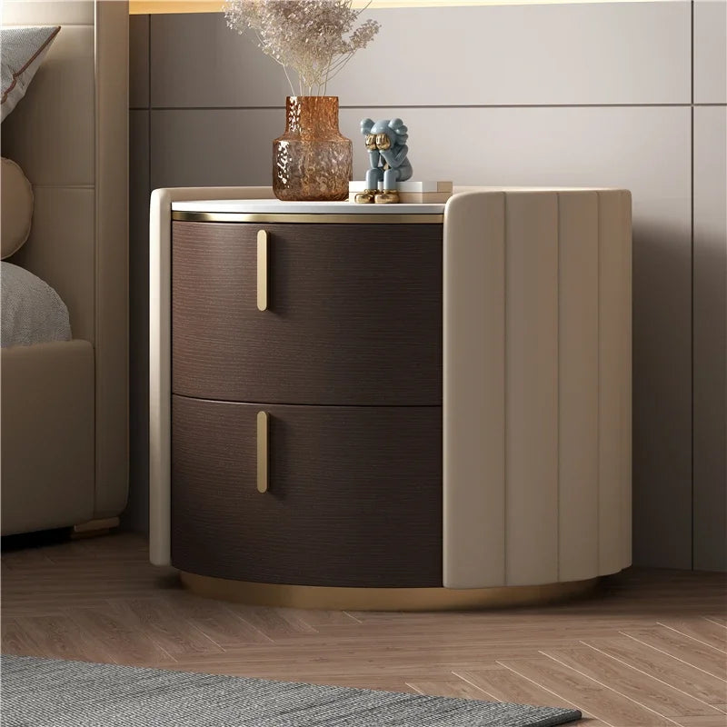 Forma™ – Round Wood Nightstand