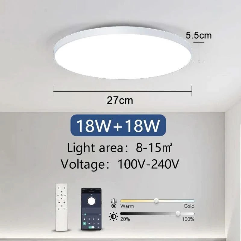 Smart Dimmable LED Ceiling Lamp - Futura's Studio