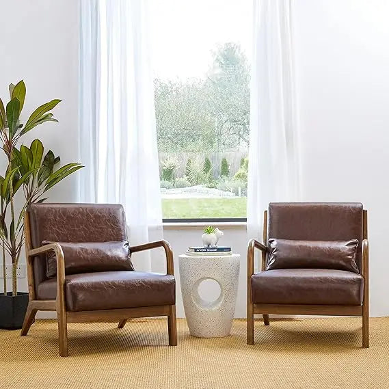 Velora™ – Walnut Frame Reading Chair