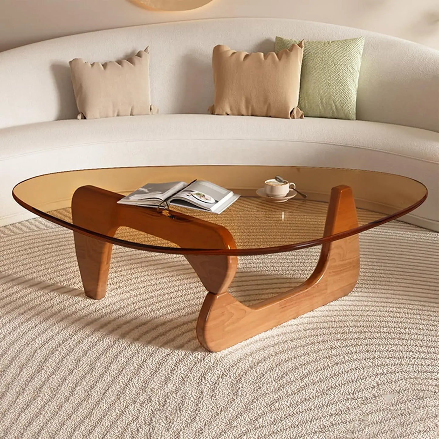 Kōra™ – Geometric Glass Tea Table