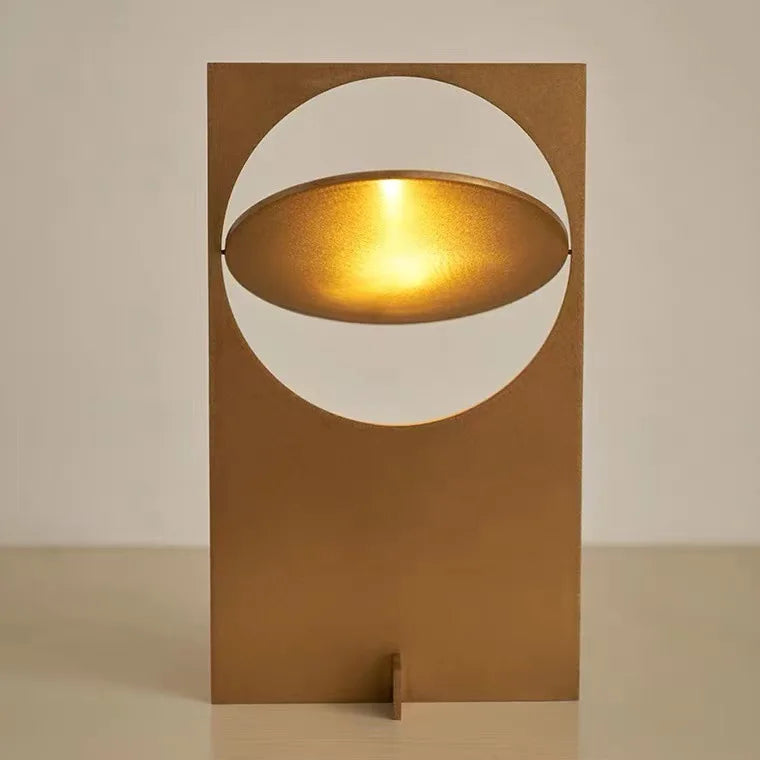 art deco table lamp-gold