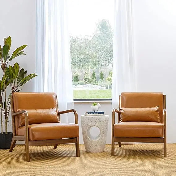 Velora™ – Walnut Frame Reading Chair