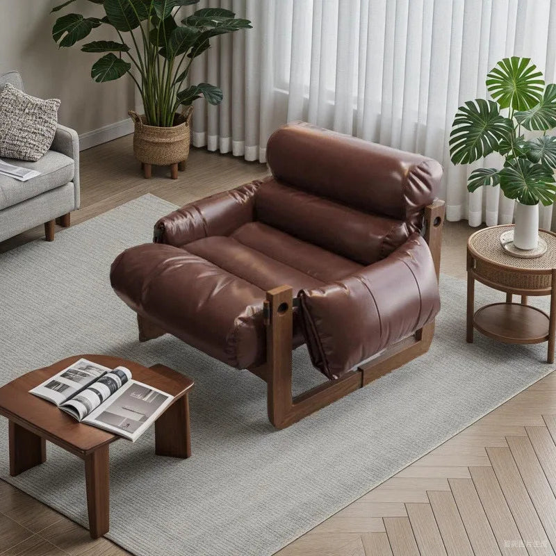 Velora™ – Reclining Leather Lounge Chair