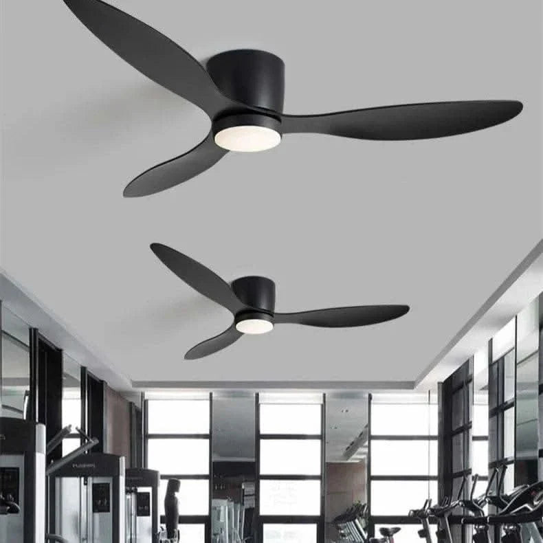smart ceiling fan with light - Futura's Studio black