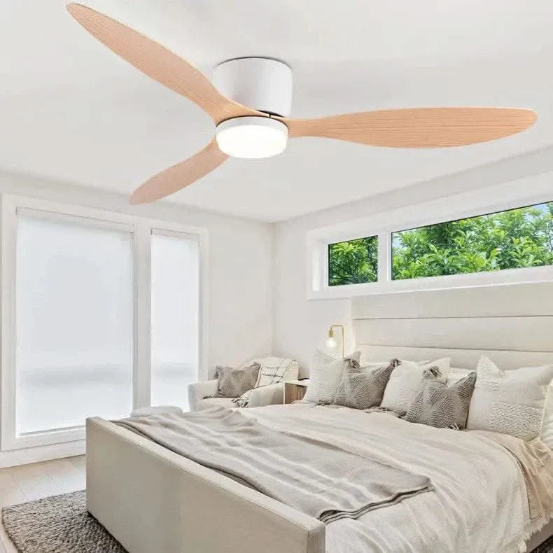 smart ceiling fan with light - Futura's Studio smart bedroom