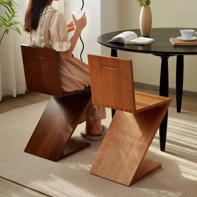 Forma™ – Z-Shaped Wood Dining Chair