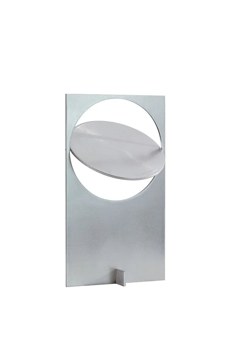 art deco table lamp-silver