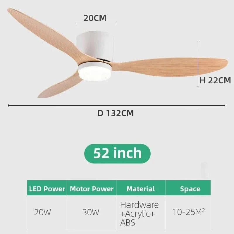 smart ceiling fan with light - Futura's Studio size