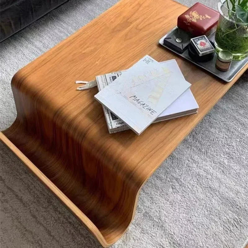 Solari™ – Curved Wood Tea Table